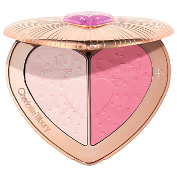 CHARLOTTE TILBURY Pillow Talk Beauty Soulmates Airbrush Flawless Finish Brightening and Blush Powder Palette купить в Beauty Storage. Быстрая доставка по России и СНГ.