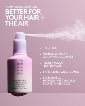 Купить FENTY HAIR The Imposter Invisi-Boost Volumizing Dry Shampoo на Beautystorage.ru. Быстрая доставка по России и СНГ.