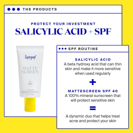 SUPERGOOP! Mattescreen Sunscreen SPF 40 купить в Beauty Storage. Быстрая доставка по России и СНГ.