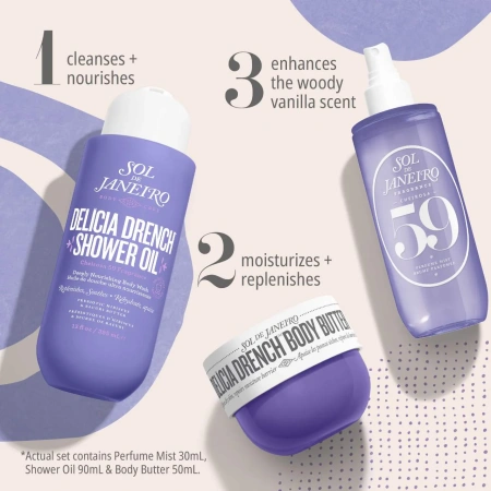 SOL DE JANEIRO Delicia Drench Jet Set купить в Beauty Storage. Быстрая доставка по России и СНГ.
