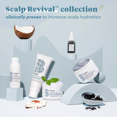 BRIOGEO Scalp Revival™ Charcoal + Tea Tree Cooling Hydration Mask for Dry, Itchy Scalp and Brush купить в Beauty Storage. Быстрая доставка по России и СНГ.
