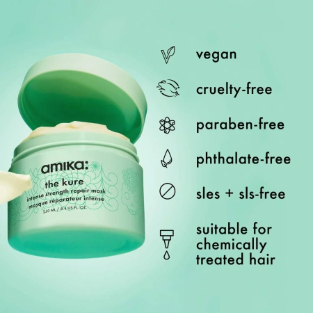 AMIKA The Kure Intense Strength Repair Hair Mask​ купить в Beauty Storage. Быстрая доставка по России и СНГ.
