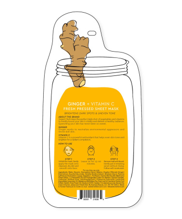 SWEET CHEF Ginger + Vitamin C Fresh Pressed Sheet Mask