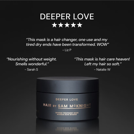 HAIR BY SAM MCKNIGHT Deeper Love 5-minute Intense Treatment Mask купить в Beauty Storage. Быстрая доставка по России и СНГ.