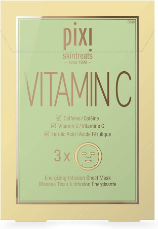 PIXI Vitamin-C Sheet Mask (Pack of 3) купить в Beauty Storage. Быстрая доставка по России и СНГ.
