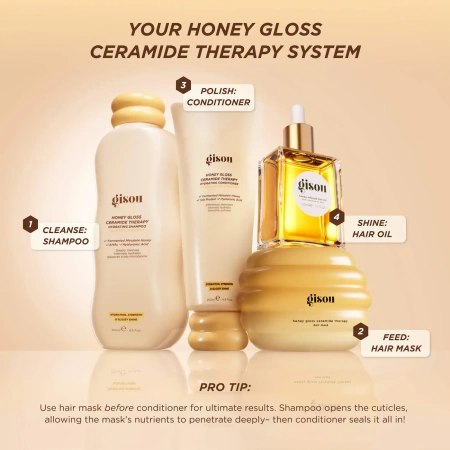 GISOU Honey Gloss Ceramide Therapy Hydrating Conditioner купить в Beauty Storage. Быстрая доставка по России и СНГ.