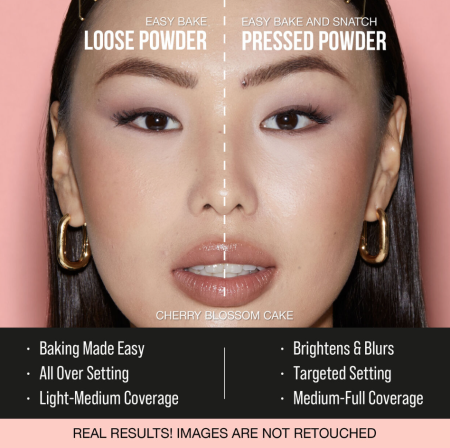 HUDA BEAUTY Easy Bake and Snatch Pressed Brightening and Setting Powder - Cherry Blossom Cake купить в Beauty Storage. Быстрая доставка по России и СНГ.
