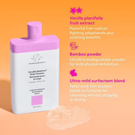 DRUNK ELEPHANT Scrubbi Bamboes ™ Body Cleanserкупить в Beauty Storage. Быстрая доставка по России и СНГ.

