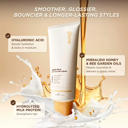 GISOU Honey Milk 5-in-1 Styling Cream купить в Beauty Storage. Быстрая доставка по России и СНГ.