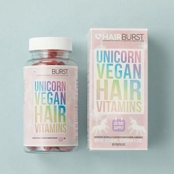 HAIRBURST Unicorn Vegan Hair Vitamins купить в Beauty Storage. Быстрая доставка по России и СНГ.