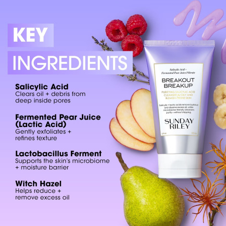 SUNDAY RILEY Breakout Breakup Purifying Salicylic Acid Cleanser купить в Beauty Storage. Быстрая доставка по России и СНГ.
