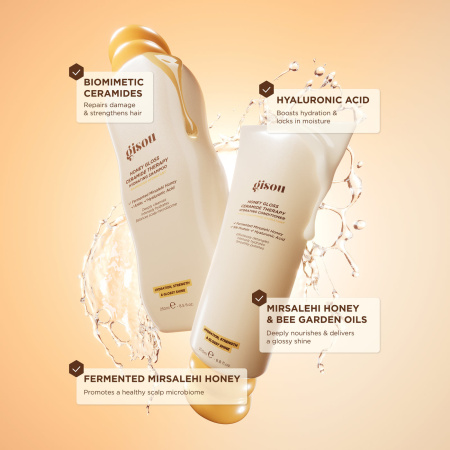 GISOU Honey Gloss Hair Wash Duo купить в Beauty Storage. Быстрая доставка по России и СНГ.