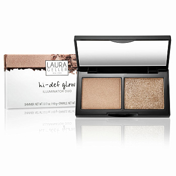 LAURA GELEER Hi-Def Glow Illuminator Duo - Bed of Roses