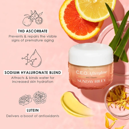 SUNDAY RILEY C.E.O. Afterglow Brightening Vitamin C Moisturizer купить в Beauty Storage. Быстрая доставка по России и СНГ.
