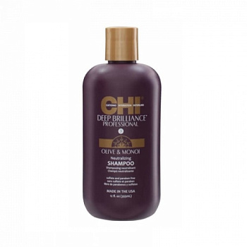 CHI Deep Brilliance Olive & Monoi Neutralizing Shampoo купить в Beauty Storage.  Быстрая доставка по России и СНГ.