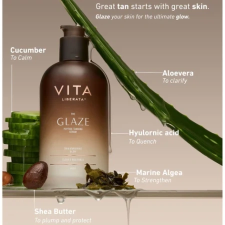 Купить VITA LIBERATA The Glaze Peptide Tanning Serum на Beautystorage.ru. Быстрая доставка по России и СНГ.