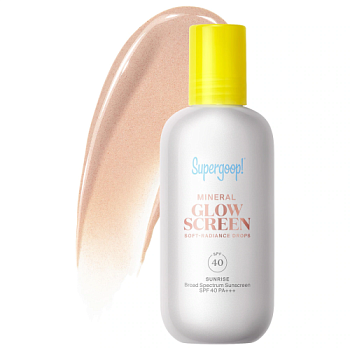 Купить SUPERGOOP! Glowscreen Soft-Radiance Drops Mineral SPF 40 на Beautystorage.ru. Быстрая доставка по России и СНГ.
