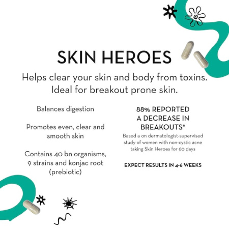 HUM NUTRITION Skin Squad™ Pre + Probiotic Clear Skin Supplement купить в Beauty Storage. Быстрая доставка по России и СНГ.