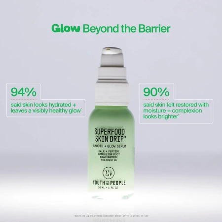 YOUTH TO THE PEOPLE Superfood Skin Drip Smooth + Glow Barrier Serum купить в Beauty Storage. Быстрая доставка по России и СНГ.