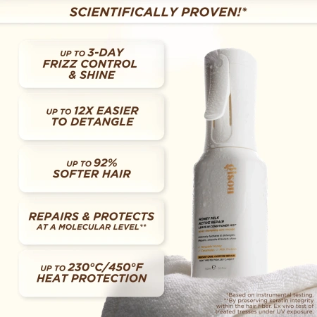 Купить GISOU Honey Milk Active Repair Leave-In Conditioner Mist на Beautystorage.ru. Быстрая доставка по России и СНГ.
