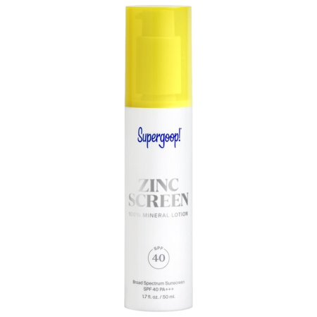 SUPERGOOP! Zincscreen 100% Mineral Lotion SPF 40 PA+++ купить в Beauty Storage. Быстрая доставка по России и СНГ.