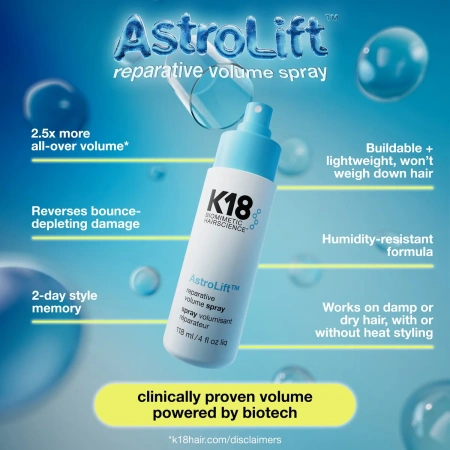 Купить K18 Biomimetic Hairscience Astrolift Reparative Volume Spray на Beautystorage.ru. Быстрая доставка по России и СНГ.