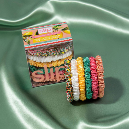 SLIP Pure Silk Skinny Scrunchies - La Dolce Vita  купить в Beauty Storage. Быстрая доставка по России и СНГ.
