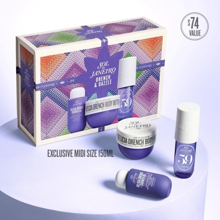 SOL DE JANEIRO Drench & Dazzle Delícia Drench™ Body Routine Set купить в Beauty Storage. Быстрая доставка по России и СНГ.