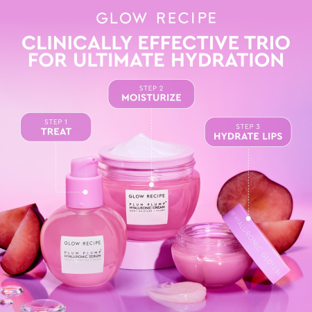 GLOW RECIPE Plum Plump Hyaluronic Acid Lip Gloss Balm купить в Beauty Storage. Быстрая доставка по России и СНГ.